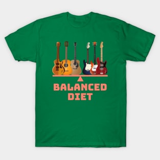 Balanced Diet Of Guitars T-Shirt